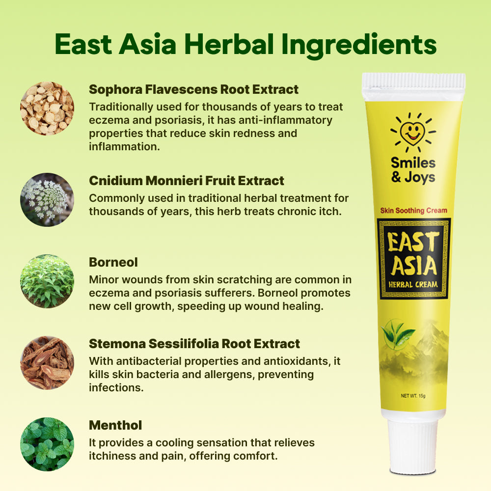 East Asia Herbal Eczema & Psoriasis Cream