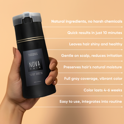 NovaHair™  Instant Dye Shampoo🌱