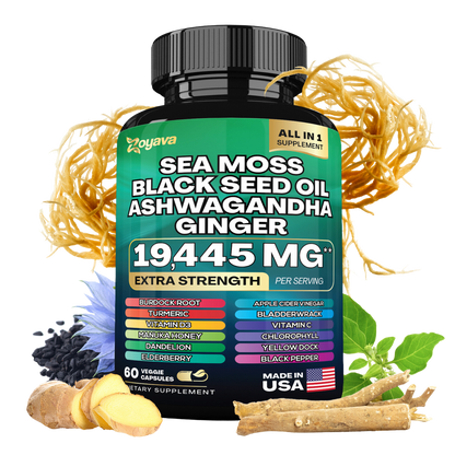 Sea Moss 16-in-1 Magic Blend + Shilajit 8-in-1 Bulletproof Blend