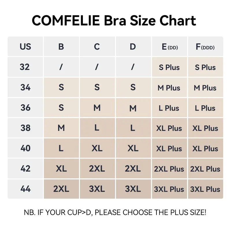 COMFELIE Wireless Bra for Women Seamless Support Bralette